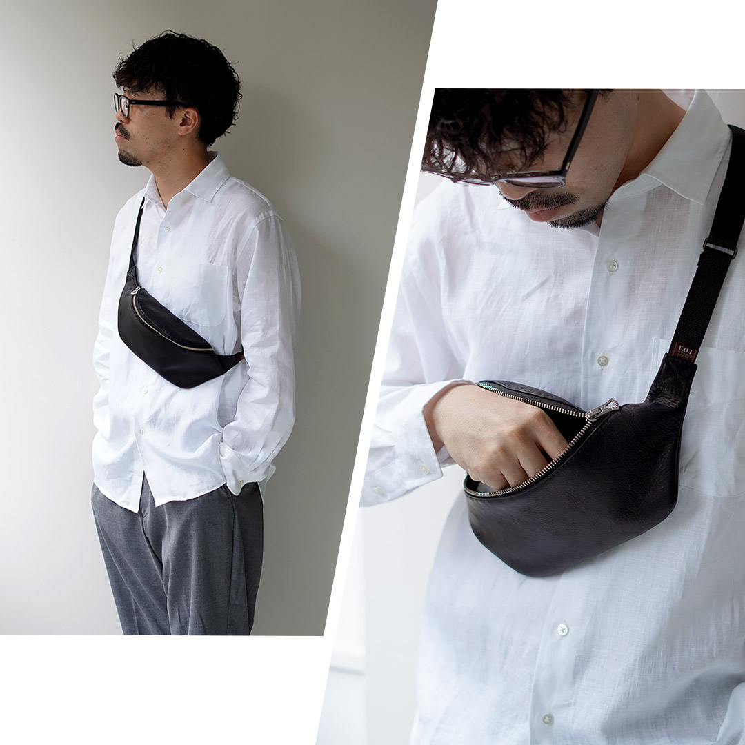 ミスターオリーブ ボディバッグ クロスボディ 牛革 本革 日本製 MR.OLIVE（ミスターオリーブ） スモール ボディバッグ イン