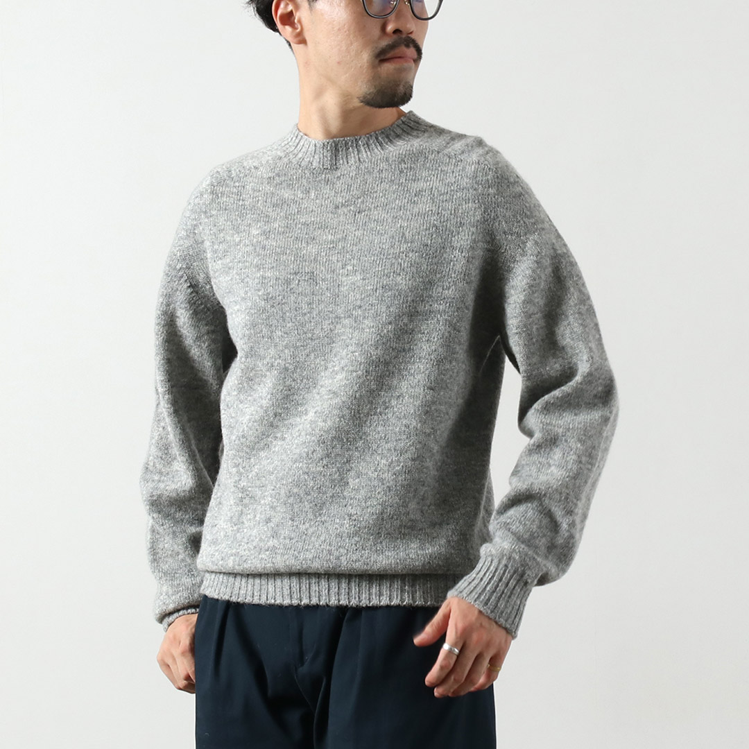 Rinascente（リナシェンテ） シェットランドウール シームレス クルー