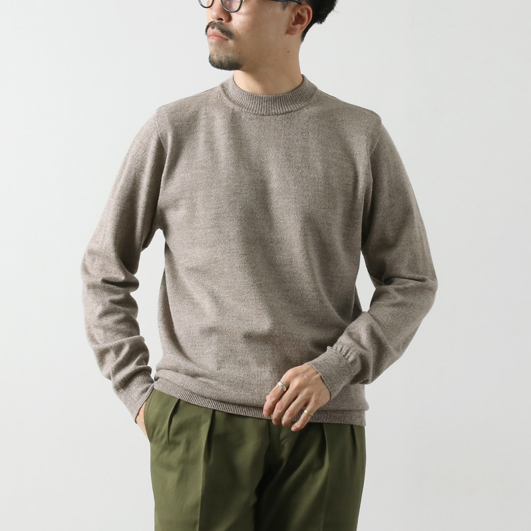 RINASCENTE（リナシェンテ） 12G シームレス モックネックニット イタリアンキャッシュウール 日本製 / メンズ セーター 長袖 | Rinascente | 03