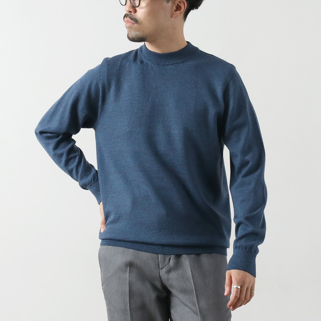 RINASCENTE（リナシェンテ） 12G シームレス モックネックニット イタリアンキャッシュウール 日本製 / メンズ セーター 長袖 | Rinascente | 06