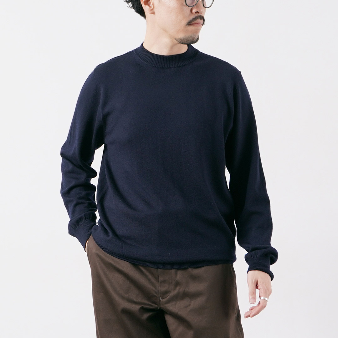 RINASCENTE（リナシェンテ） 12G シームレス モックネックニット イタリアンキャッシュウール 日本製 / メンズ セーター 長袖 | Rinascente | 08
