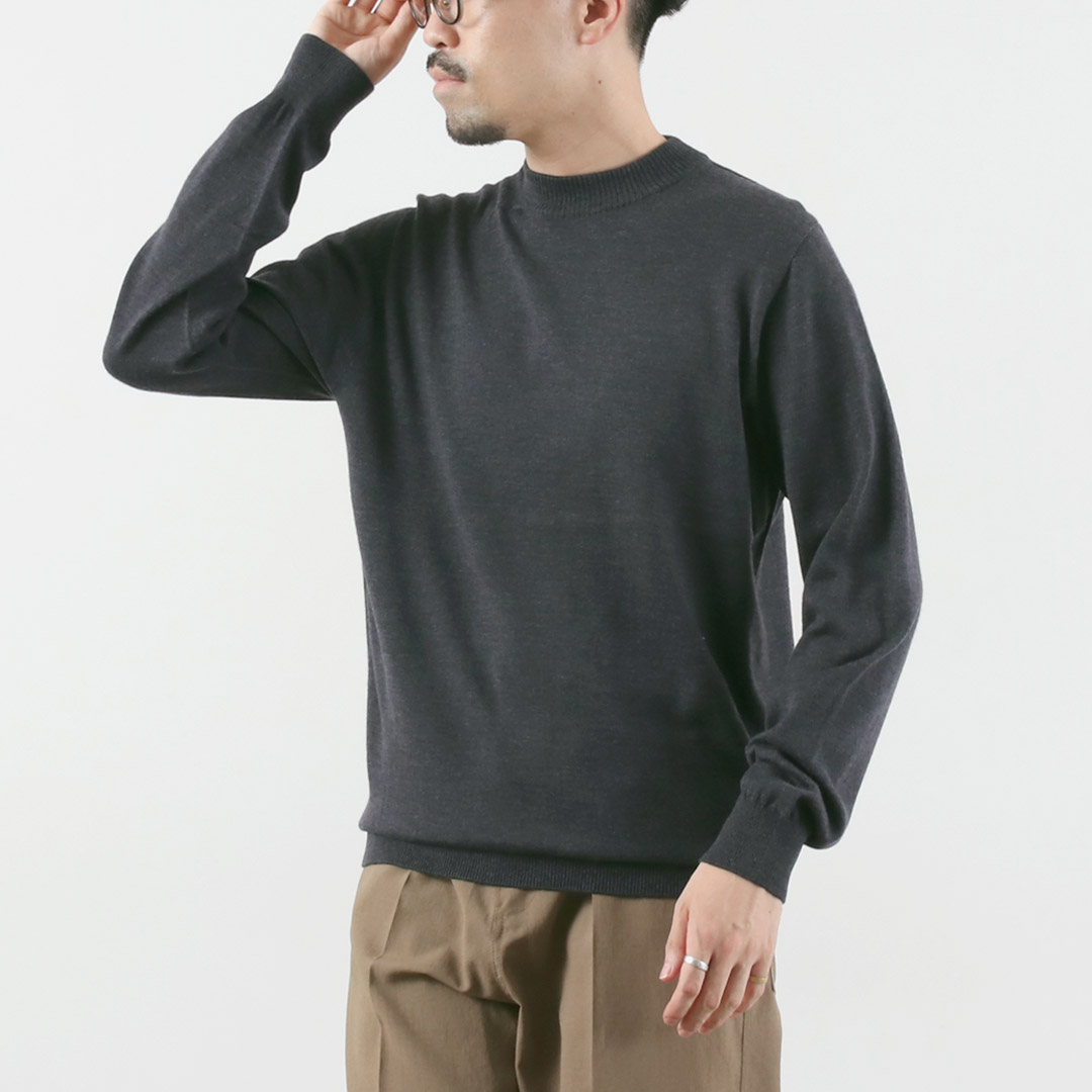 RINASCENTE（リナシェンテ） 12G イタリアンキャッシュウール モックネックニット / セーター 長袖 日本製 | Rinascente | 05