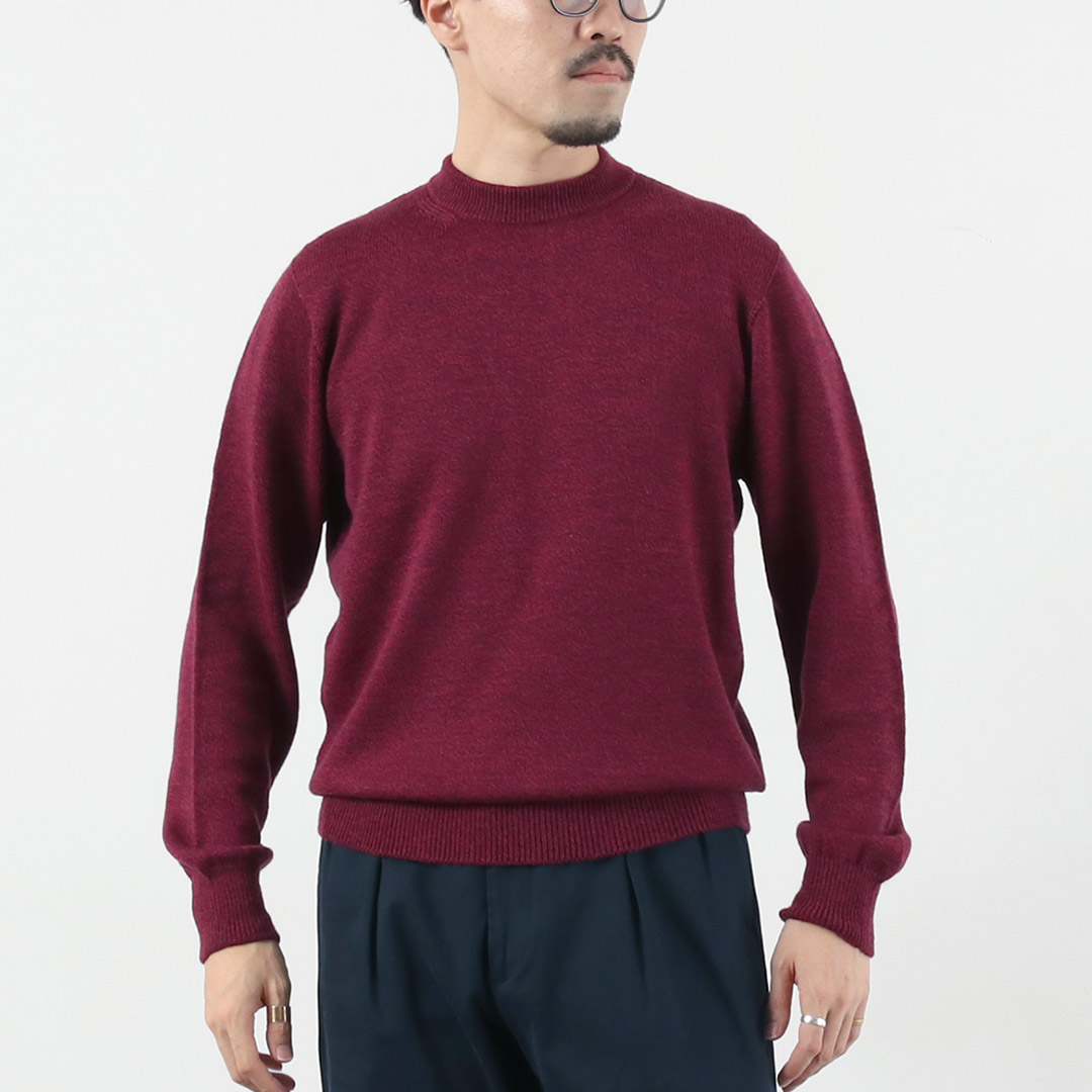 RINASCENTE（リナシェンテ） 7G イタリアンキャッシュウール モックネックニット / セーター 長袖 日本製 沼ネック | Rinascente | 03