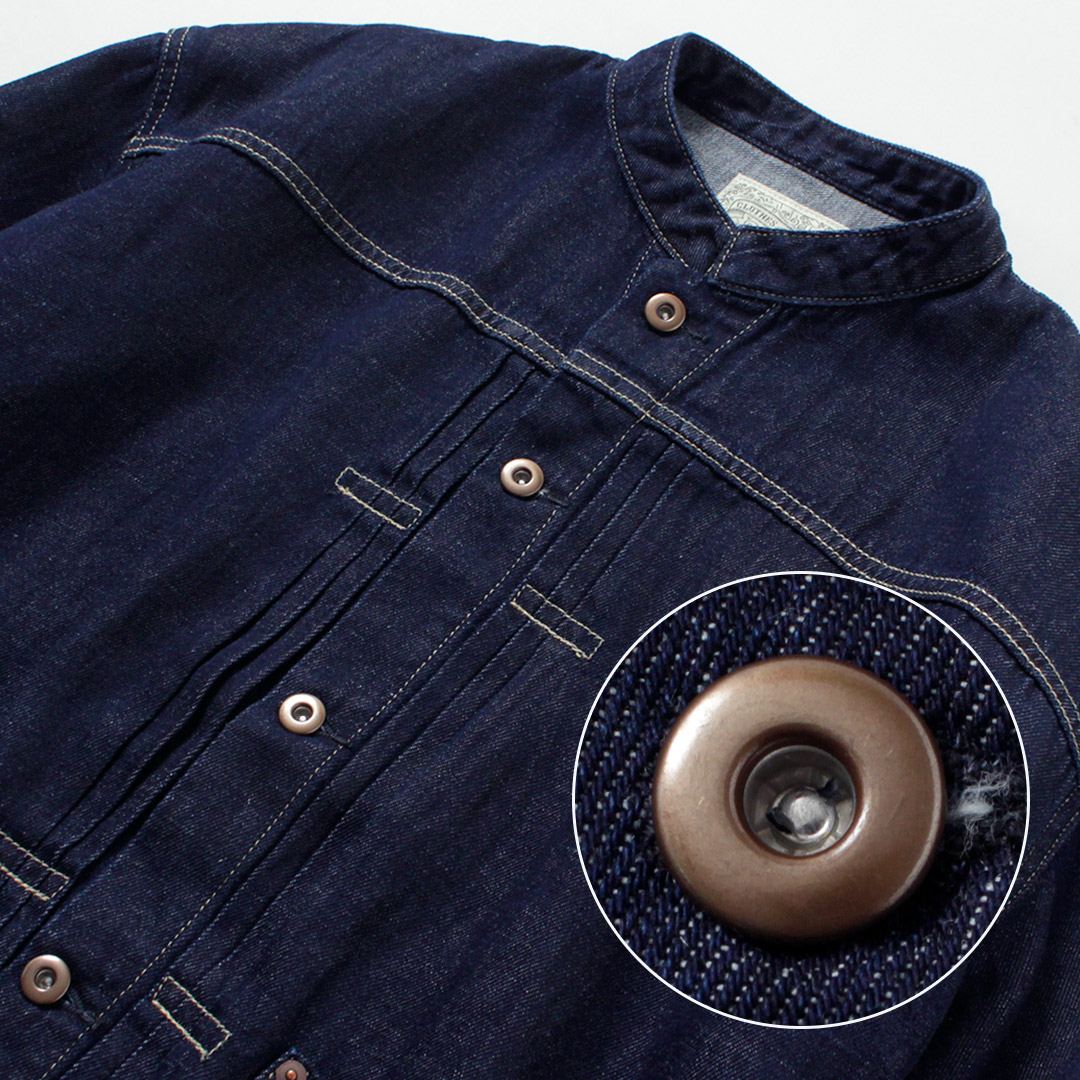 GOHEMP（ゴーヘンプ） 9oz 3タック Gジャン / デニムジャケット メンズ