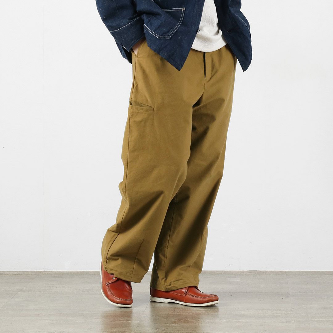 BASISBROEK（バージスブルック） ウィスケン モールスキンストレッチ タックイージーパンツ / メンズ パンツ イージーパンツ | BASISBROEK | 01