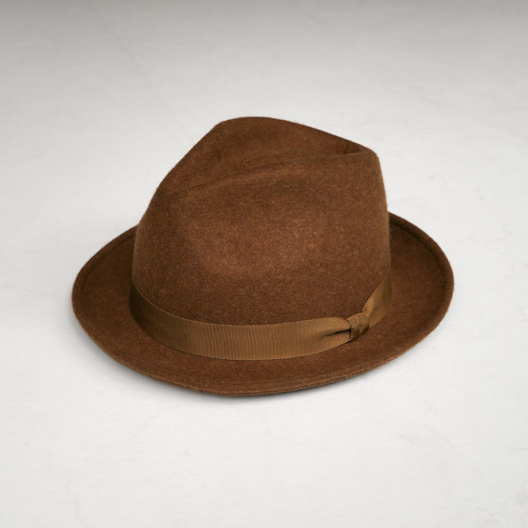HIGHER（ハイアー） 別注 フェルト ブリム フェドラハット / メンズ 日本製 中折れ フォーマル FELT WIDE BRIM FEDORA HAT | HIGHER（ファッション） | 02
