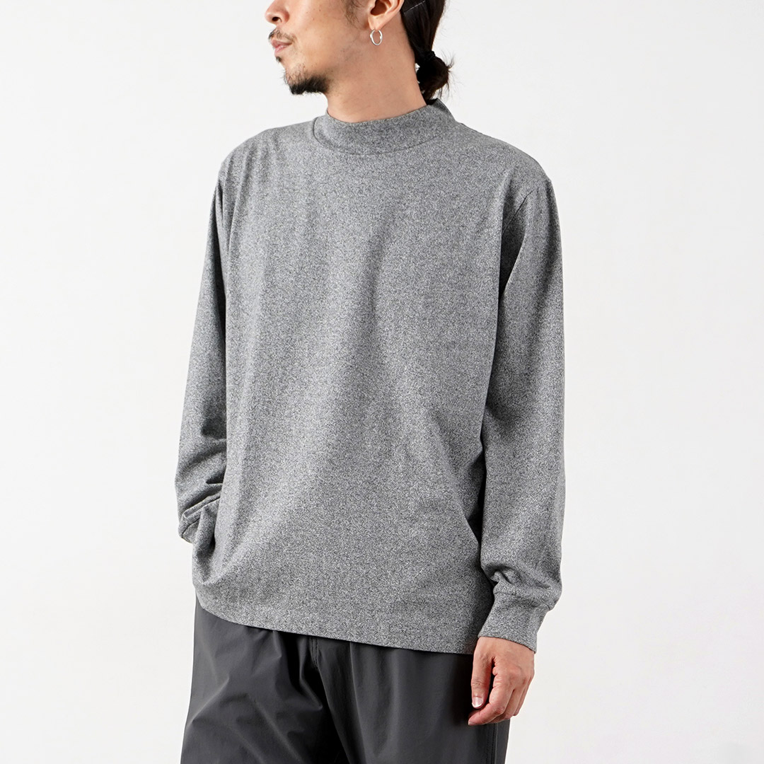 HEALTHKNIT（ヘルスニット） 別注 USコットン ユニバーサル モックネックTシャツ ロングスリーブ | Healthknit | 04