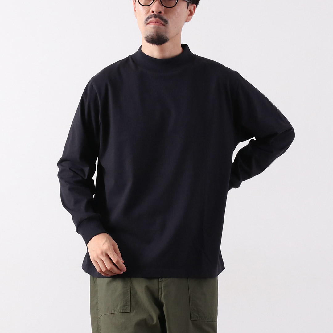HEALTHKNIT（ヘルスニット） 別注 USコットン ユニバーサル モックネックTシャツ ロングスリーブ | Healthknit | 03