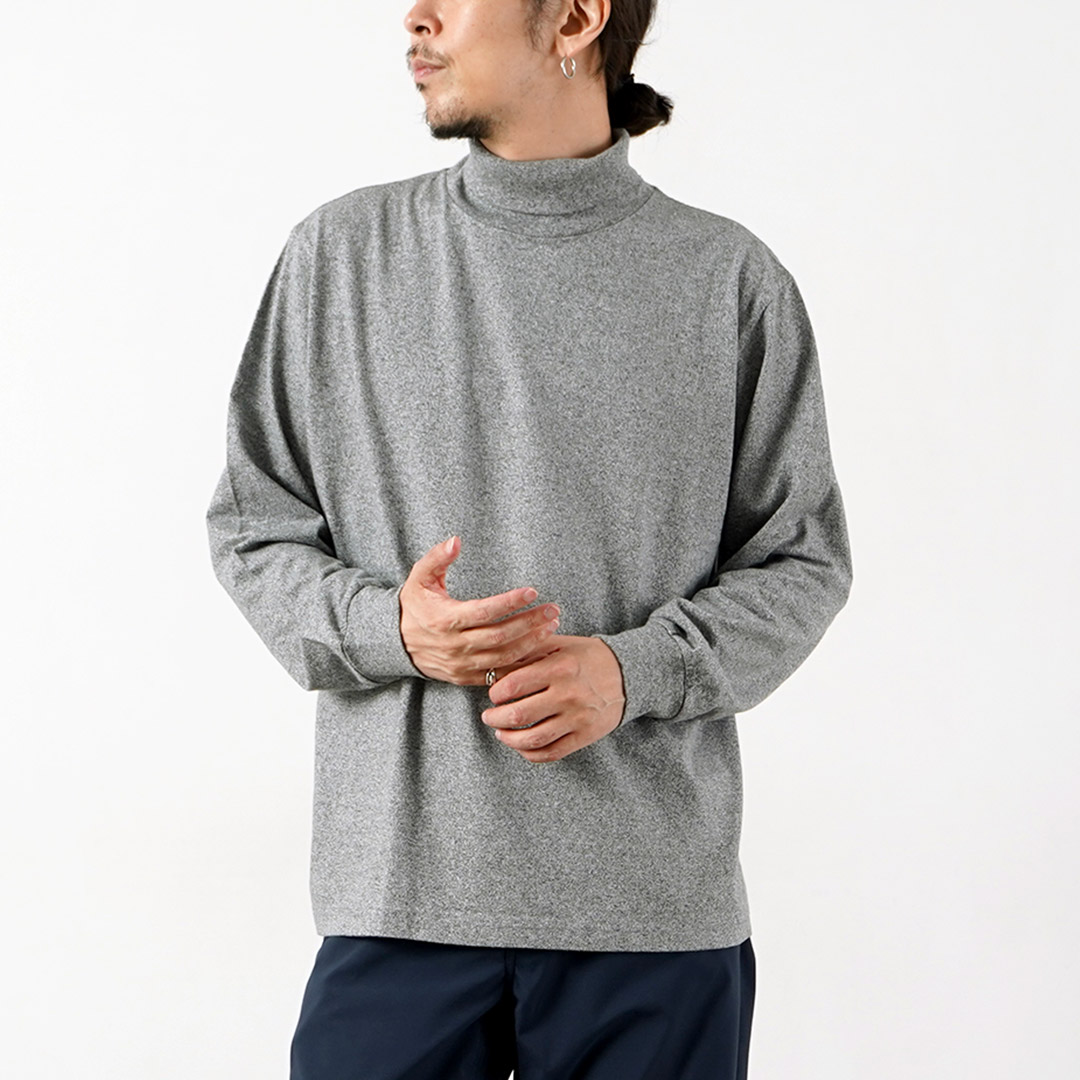 HEALTHKNIT（ヘルスニット） 別注 USコットン ロングスリーブ タートルネックTシャツ / メンズ 長袖 ロンT ハイネック 無地 | Healthknit | 03
