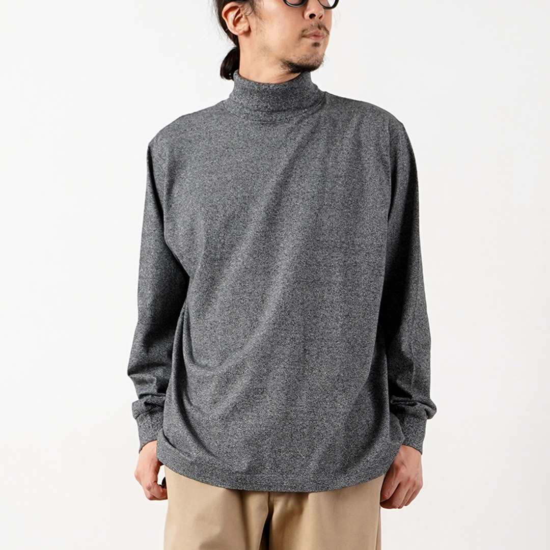 HEALTHKNIT（ヘルスニット） 別注 USコットン ロングスリーブ タートルネックTシャツ / メンズ 長袖 ロンT ハイネック 無地 | Healthknit | 04
