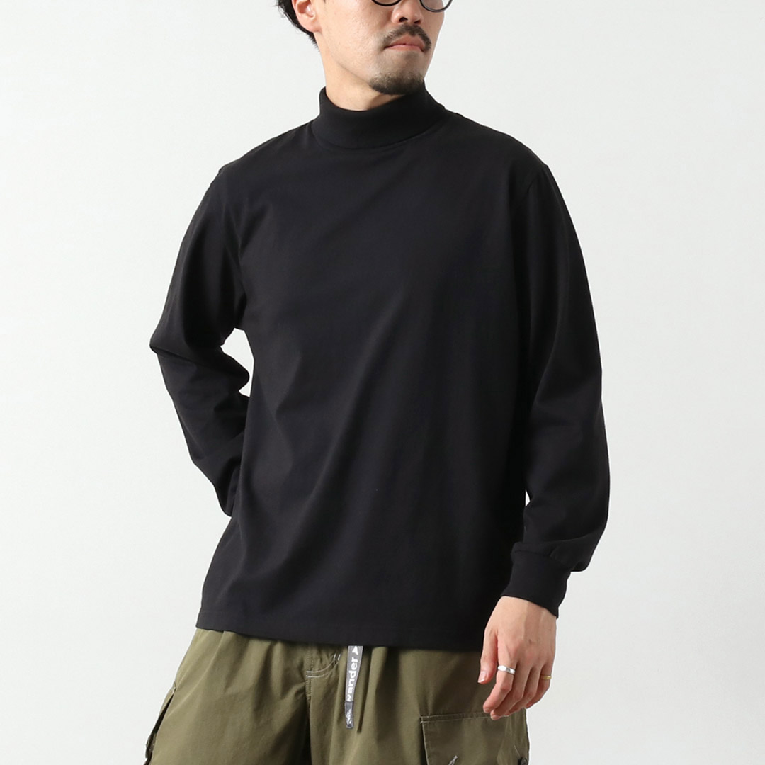 HEALTHKNIT（ヘルスニット） 別注 USコットン ロングスリーブ タートルネックTシャツ / メンズ 長袖 ロンT ハイネック 無地 | Healthknit | 05