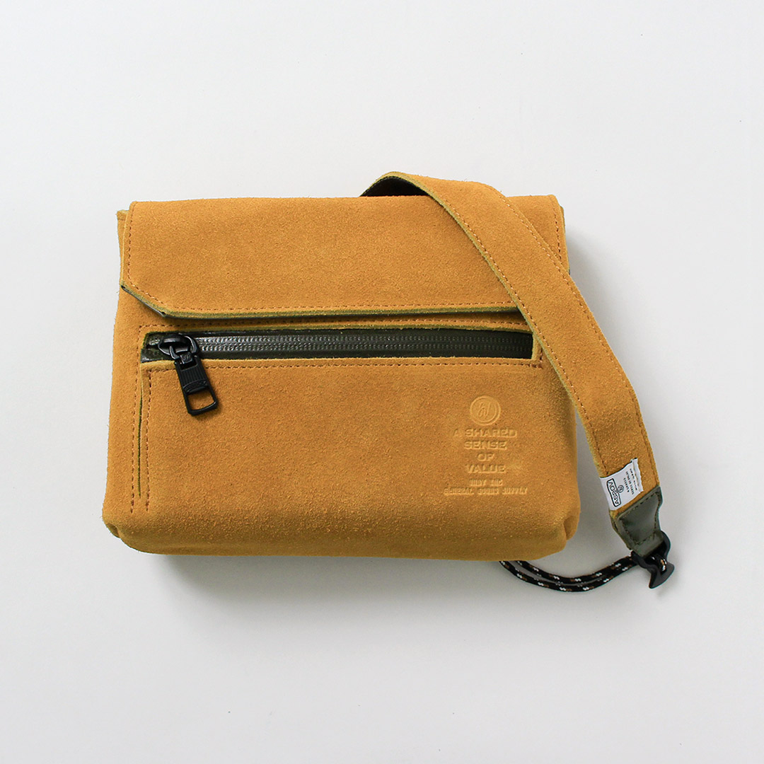 AS2OV（アッソブ） 撥水スエード サコッシュ ウォレット / メンズ レディース ショルダーバッグ 斜めがけ レザー 本革 | AS2OV | 03