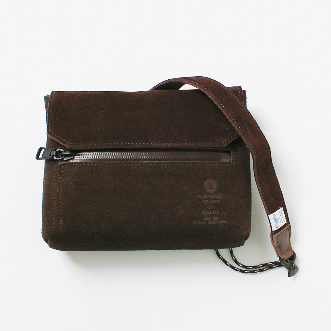 AS2OV（アッソブ） 撥水スエード サコッシュ ウォレット / メンズ レディース ショルダーバッグ 斜めがけ レザー 本革 | AS2OV | 04