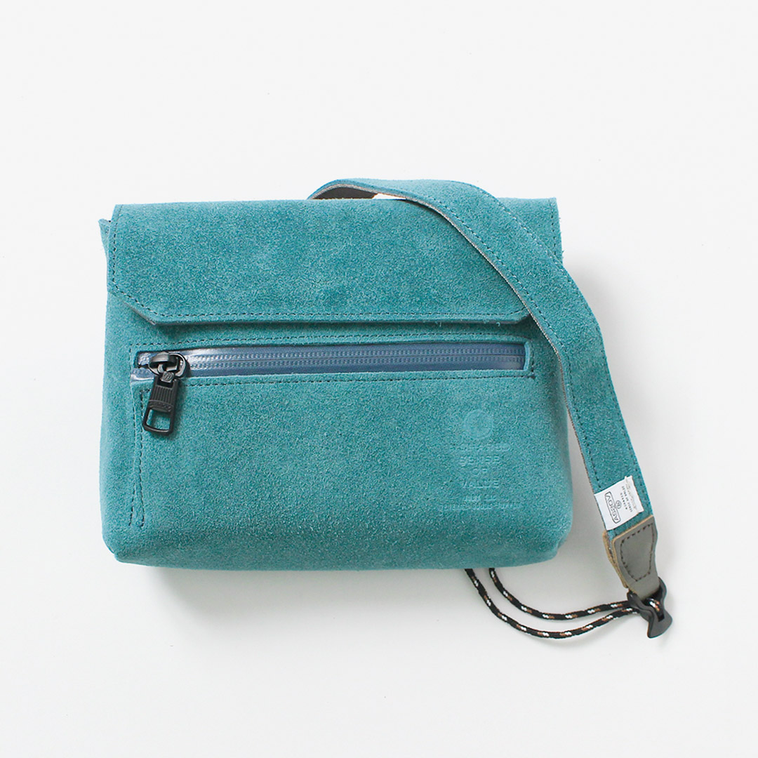 AS2OV（アッソブ） 撥水スエード サコッシュ ウォレット / メンズ レディース ショルダーバッグ 斜めがけ レザー 本革 | AS2OV | 05