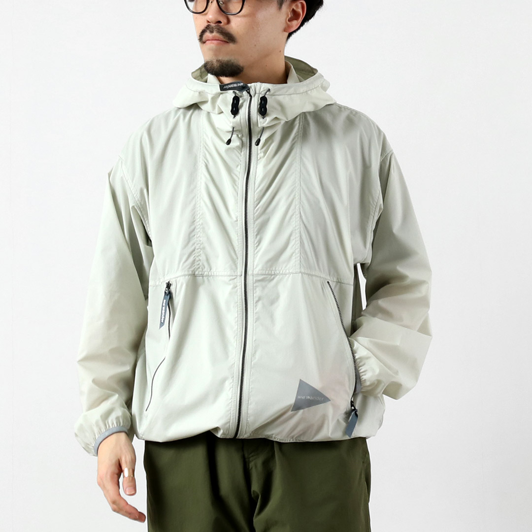 AND WANDER（アンドワンダー）パーテックス ウインドジャケット M / メンズ アウター 撥水 耐風 耐久 軽量 パッカブル | and wander | 01