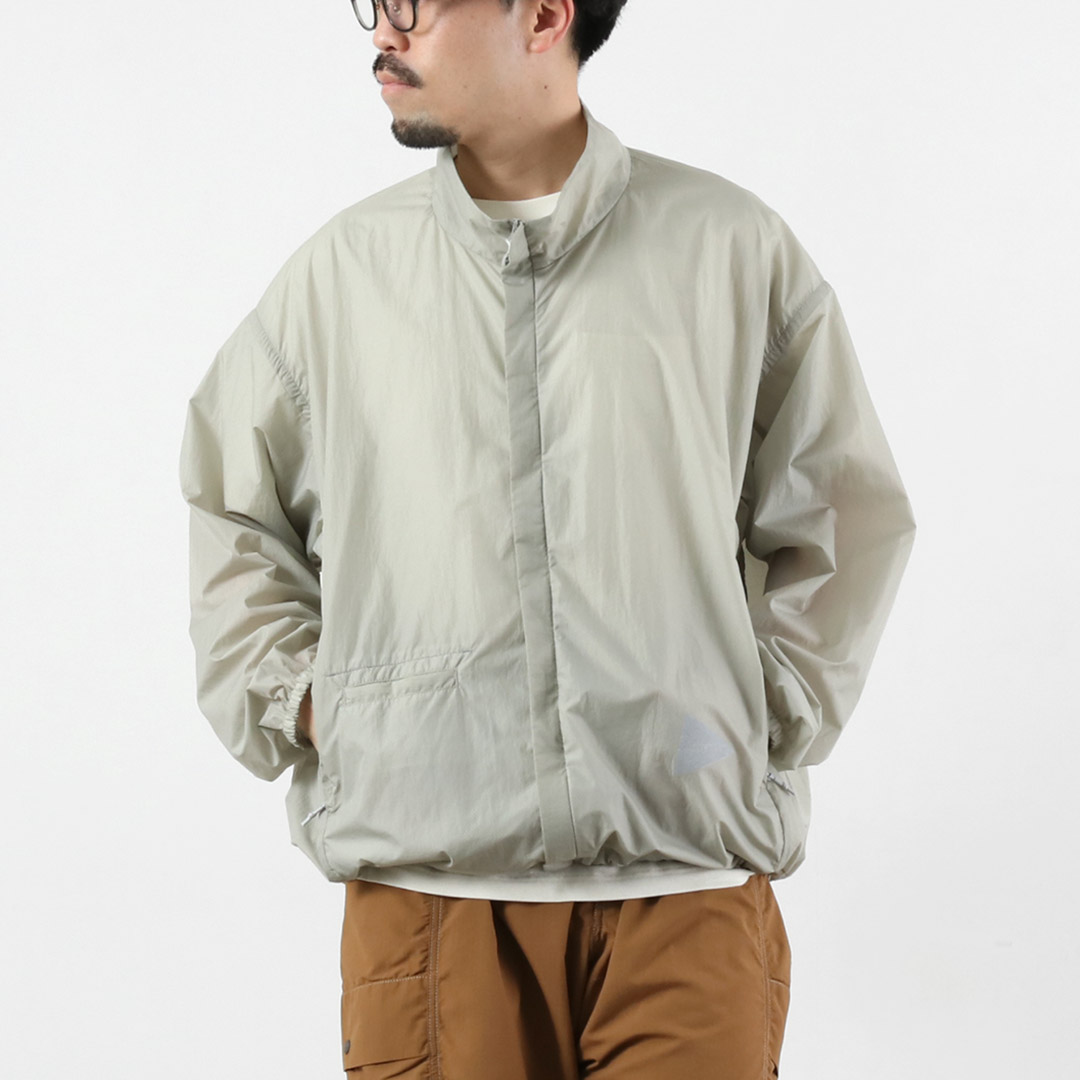AND WANDER（アンドワンダー） オーバーサイズ リップ ジャケット M / メンズ リップストップ 軽量 撥水 パッカブル | and wander | 01