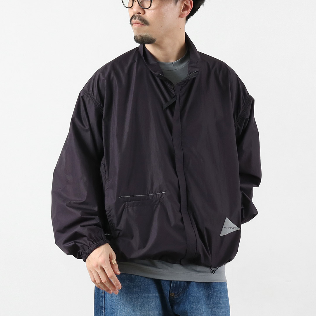 AND WANDER（アンドワンダー） オーバーサイズ リップ ジャケット M / メンズ リップストップ 軽量 撥水 パッカブル | and wander | 02