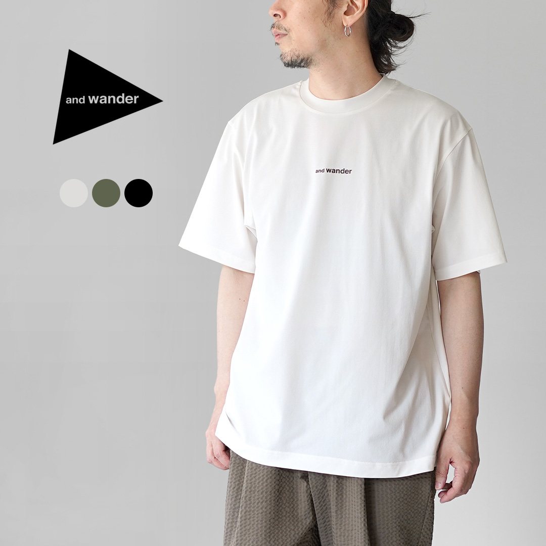 AND WANDER（アンドワンダー） ドライ メッシュTシャツ / メンズ 半袖 吸水速乾 | 