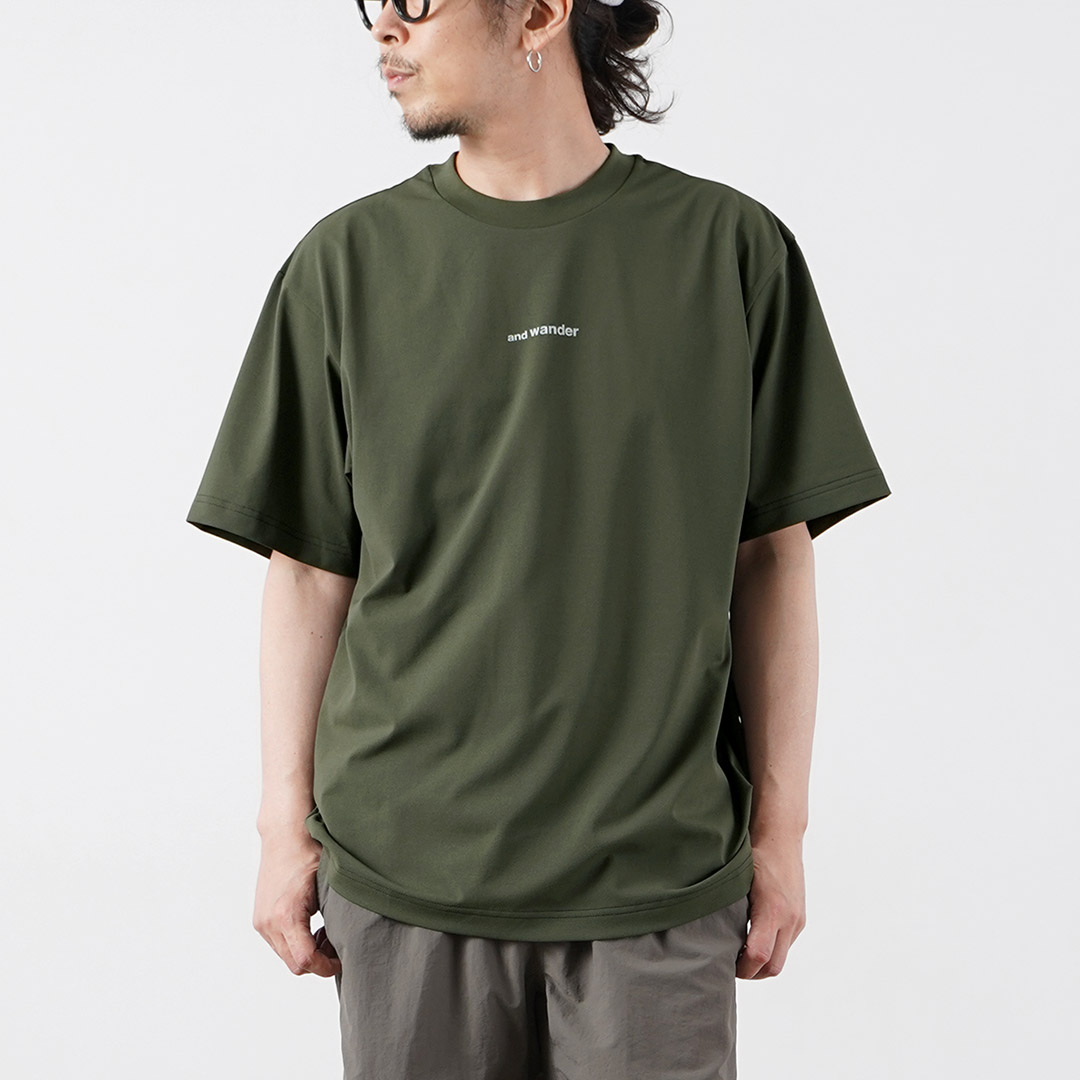 AND WANDER（アンドワンダー） ドライ メッシュTシャツ / メンズ 半袖 吸水速乾 |  | 02