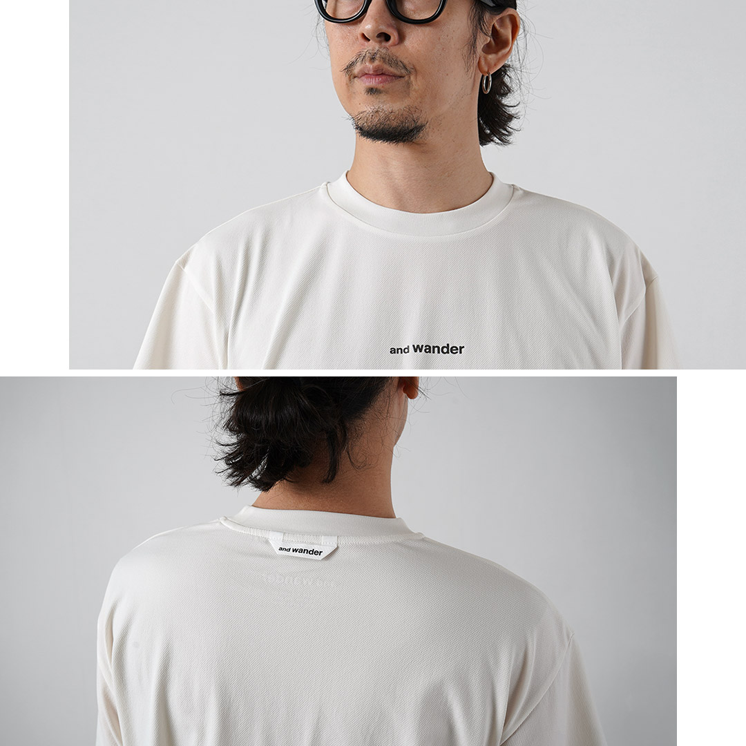 AND WANDER（アンドワンダー） ドライ メッシュTシャツ / メンズ 半袖 吸水速乾 |  | 10
