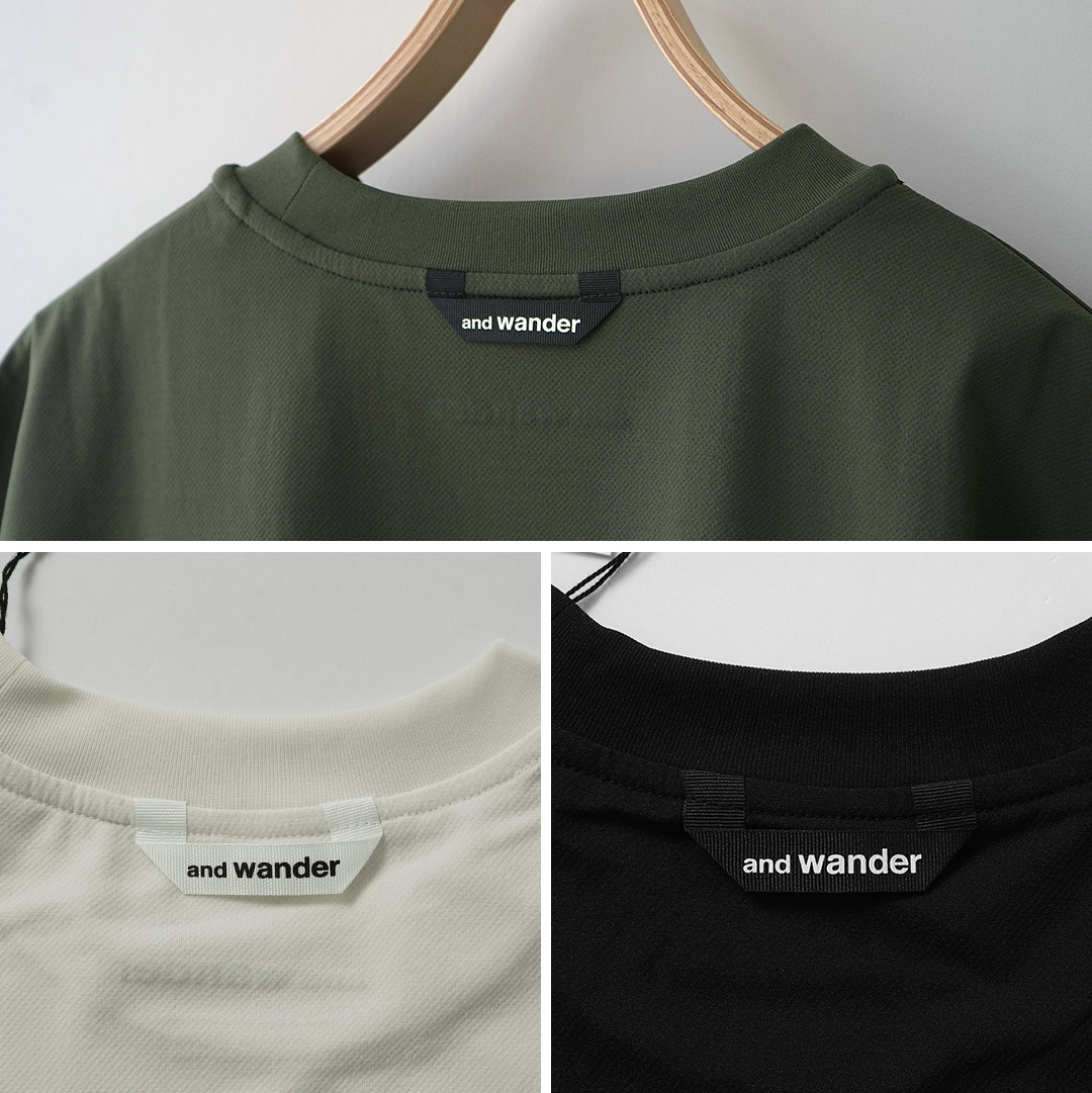 AND WANDER（アンドワンダー） ドライ メッシュTシャツ / メンズ 半袖 吸水速乾 |  | 12