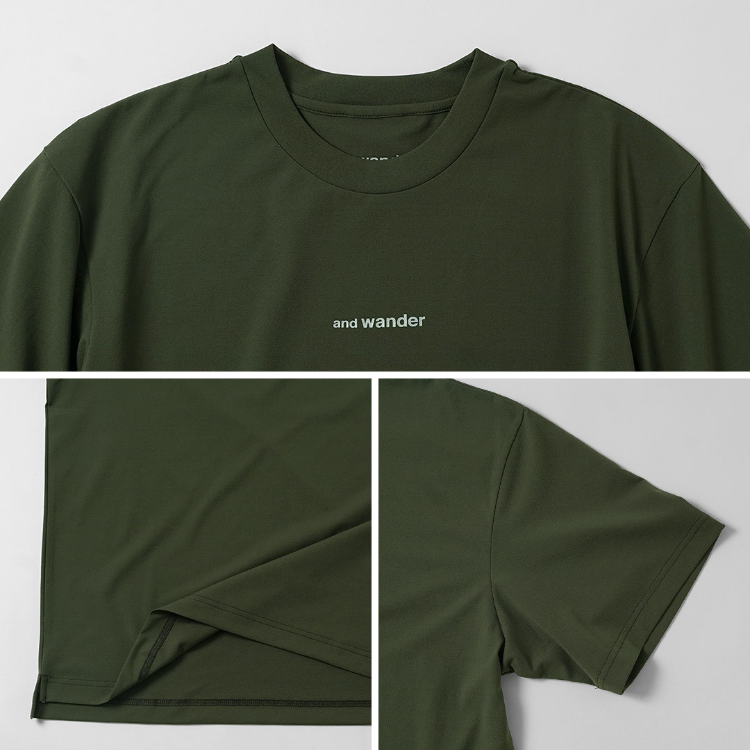 AND WANDER（アンドワンダー） ドライ メッシュTシャツ / メンズ 半袖 吸水速乾 |  | 15