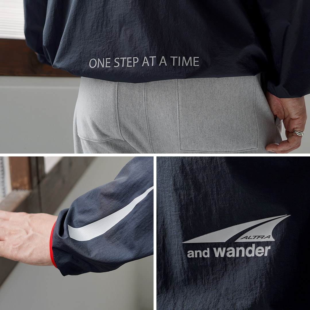 AND WANDER（アンドワンダー） アルトラ×アンドワンダー ベンチレーション ウインドジャケット / メンズ パッカブル トラベル 旅行 | and wander | 14