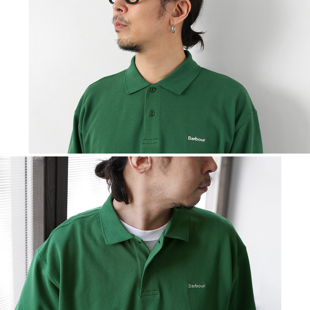Barbour（バブアー） ヘクサム オーバーサイズ ポロシャツ / 半袖
