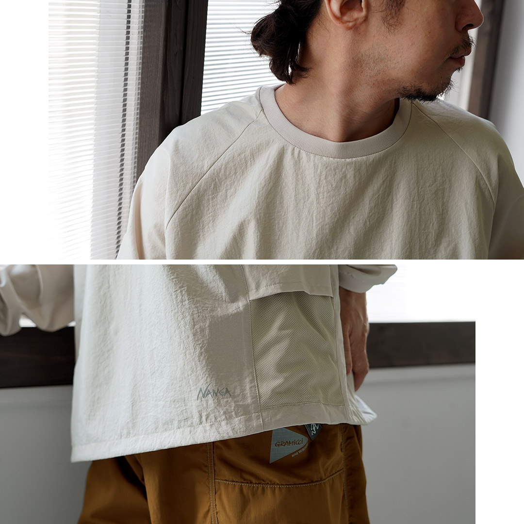 NANGA(ナンガ) ドットエア コンフィー ロングスリーブTシャツ / メンズ 長袖 ロンT アウトドア 吸水速乾 ストレッチ 関連画像4