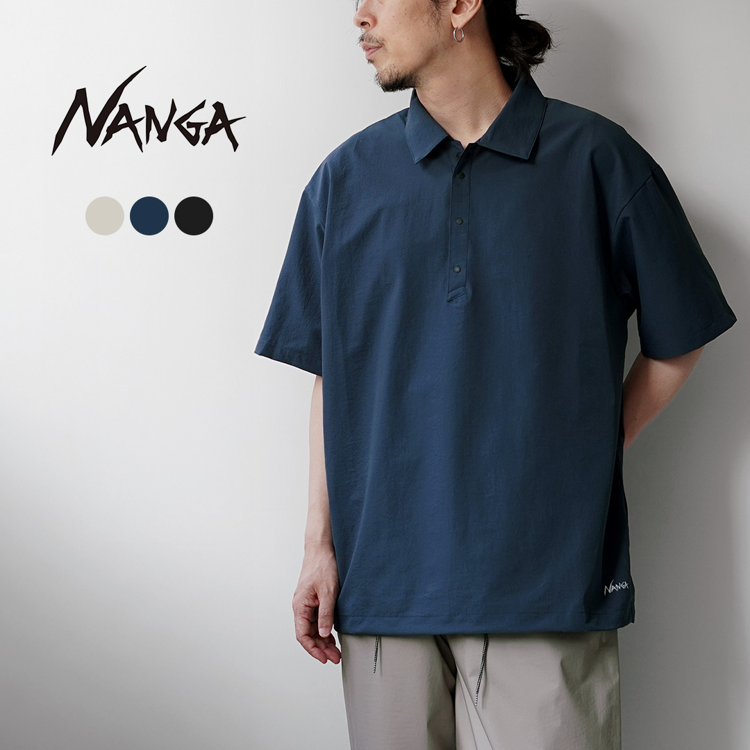 NANGA（ナンガ） ドットエアー コンフィー ポロシャツ / メンズ 吸水速乾 ストレッチ | NANGA
