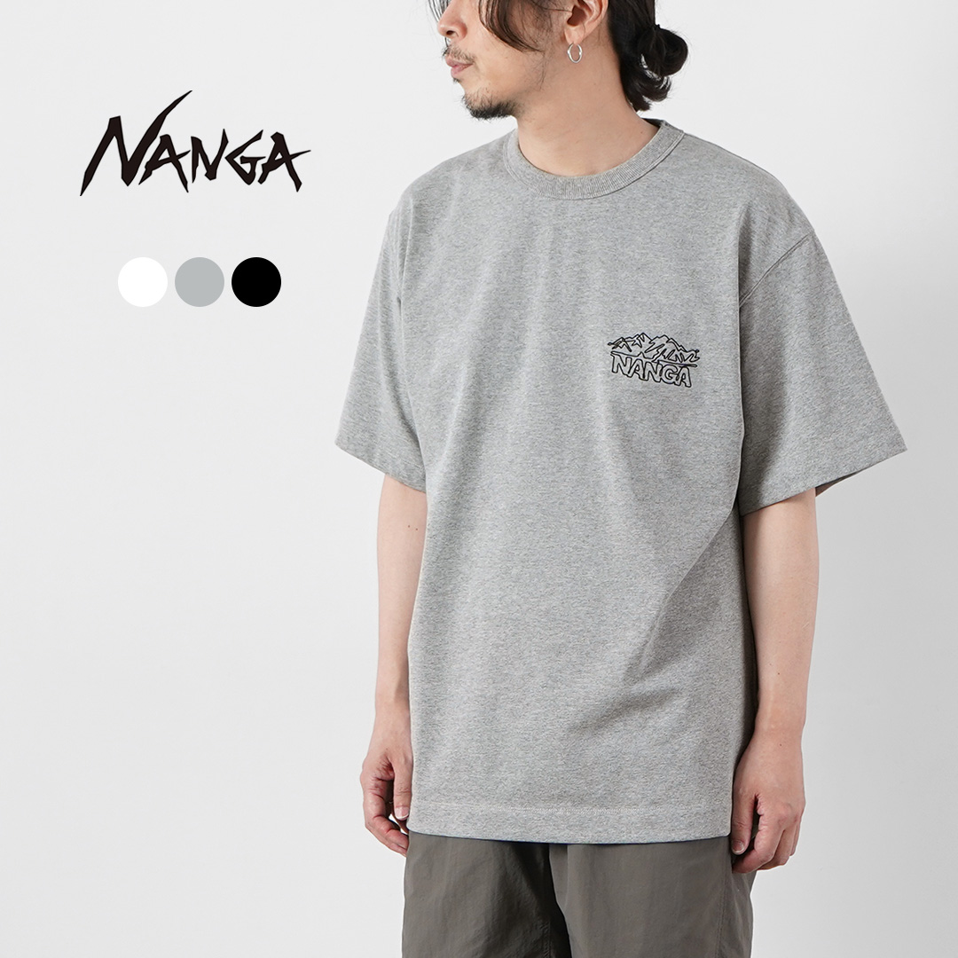 NANGA（ナンガ） エコハイブリッド ラインドローイング Tシャツ / 半袖 メンズ | 