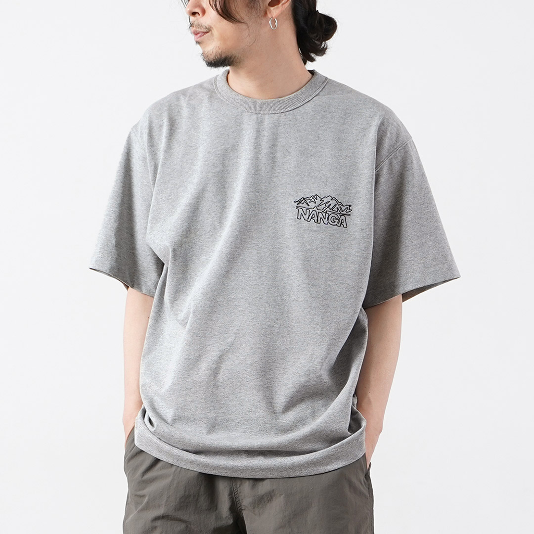 NANGA（ナンガ） エコハイブリッド ラインドローイング Tシャツ / 半袖 メンズ |  | 02