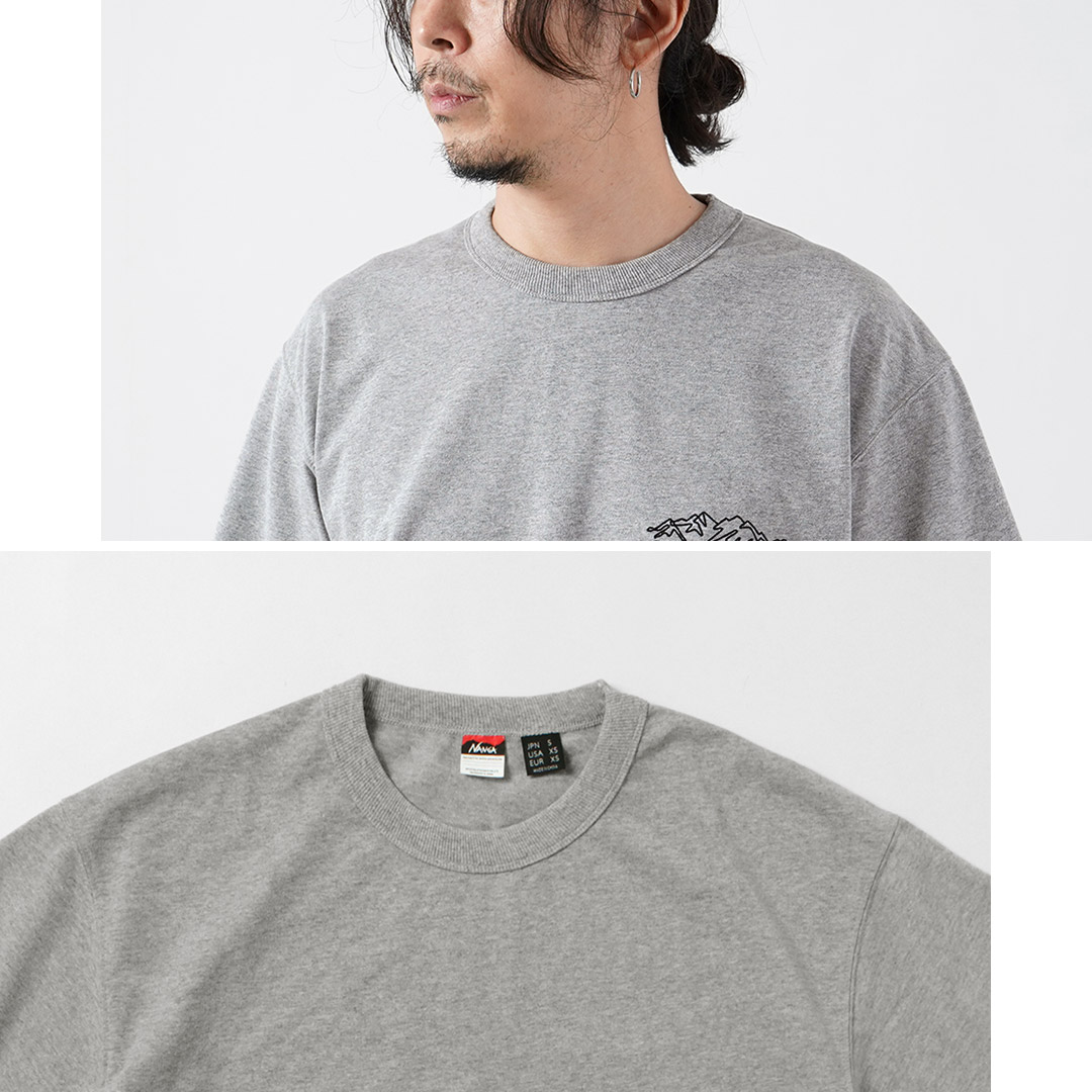 NANGA（ナンガ） エコハイブリッド ラインドローイング Tシャツ / 半袖 メンズ |  | 09