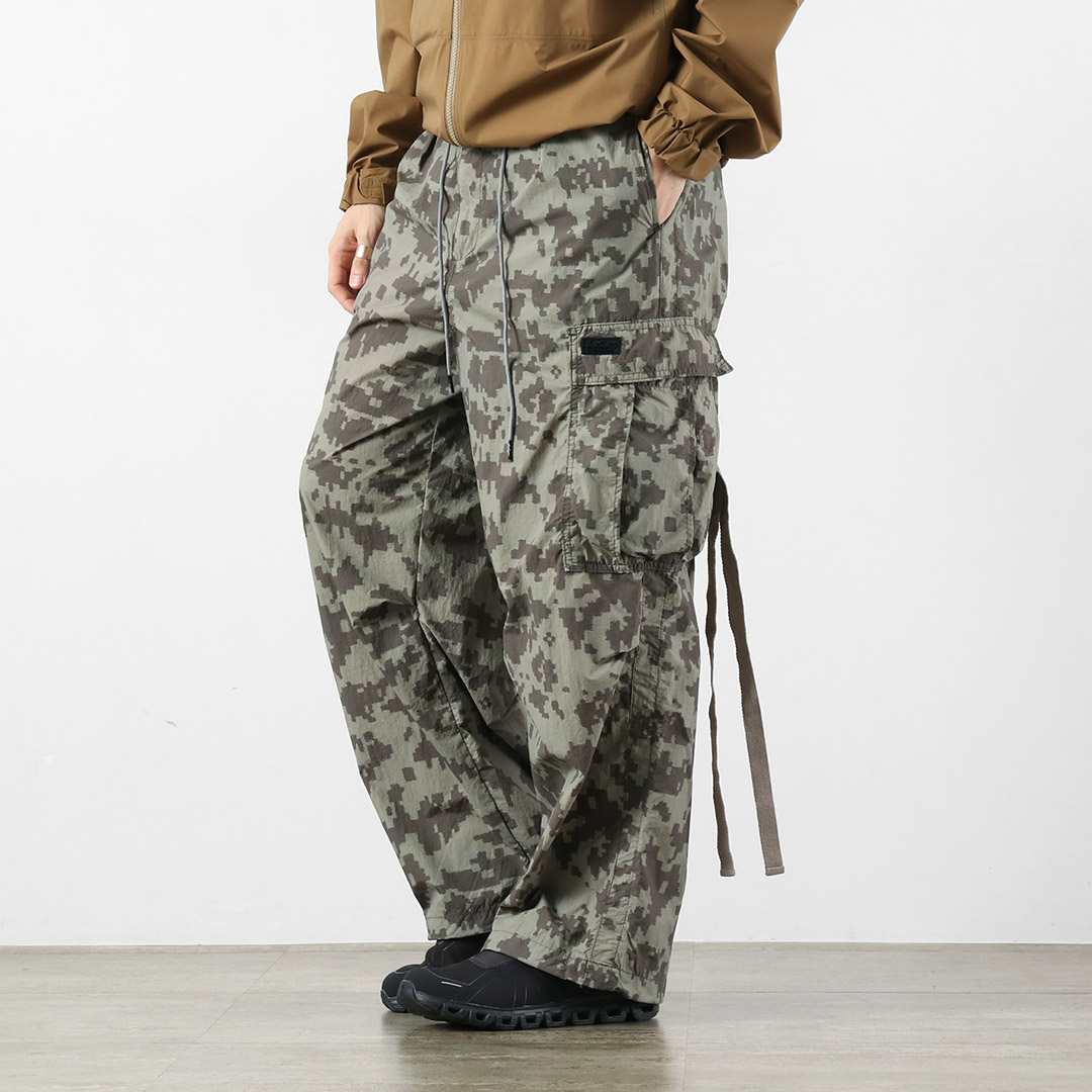 WILDTHINGS（ワイルドシングス） ダブルダイ ナイロン カーゴパンツ / メンズ イージーパンツ | WILD THINGS | 04