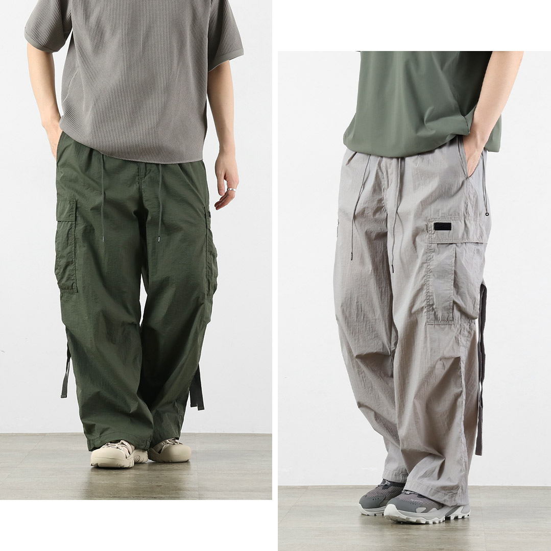 WILDTHINGS（ワイルドシングス） ダブルダイ ナイロン カーゴパンツ / メンズ イージーパンツ | WILD THINGS | 08