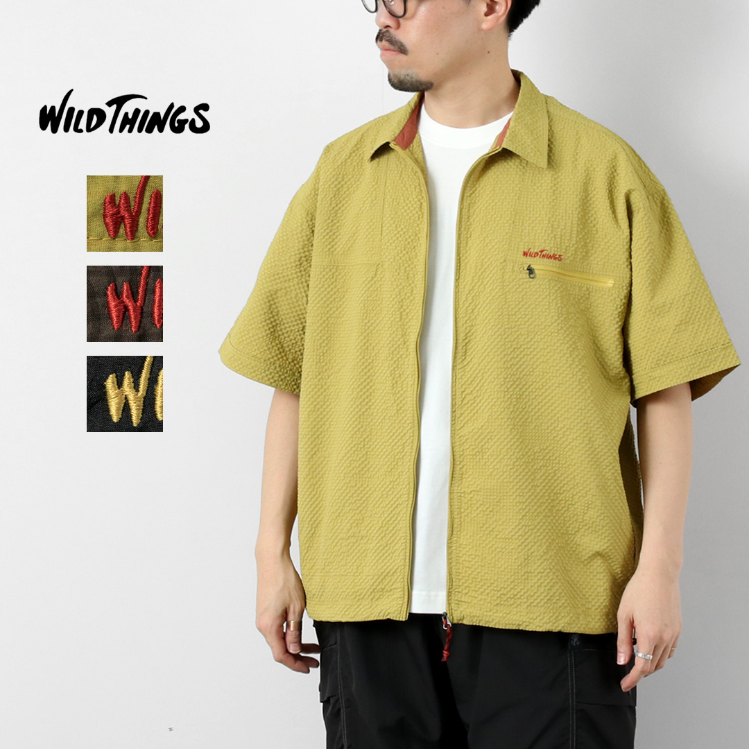 WILDTHINGS（ワイルドシングス） ゲッコー シアサッカー シャツ / メンズ 半袖 | WILD THINGS