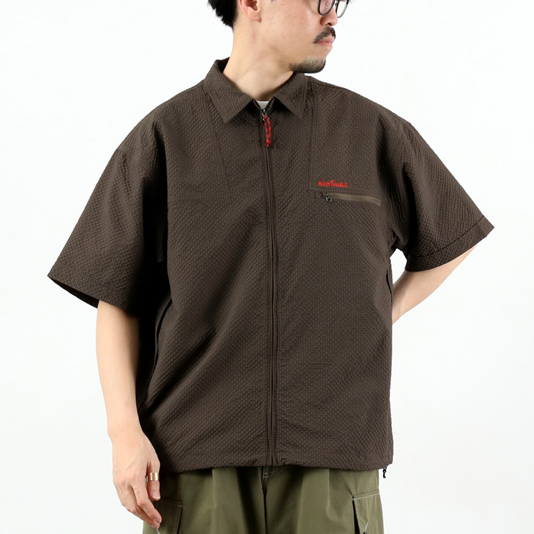 WILDTHINGS（ワイルドシングス） ゲッコー シアサッカー シャツ / メンズ 半袖 | WILD THINGS | 02