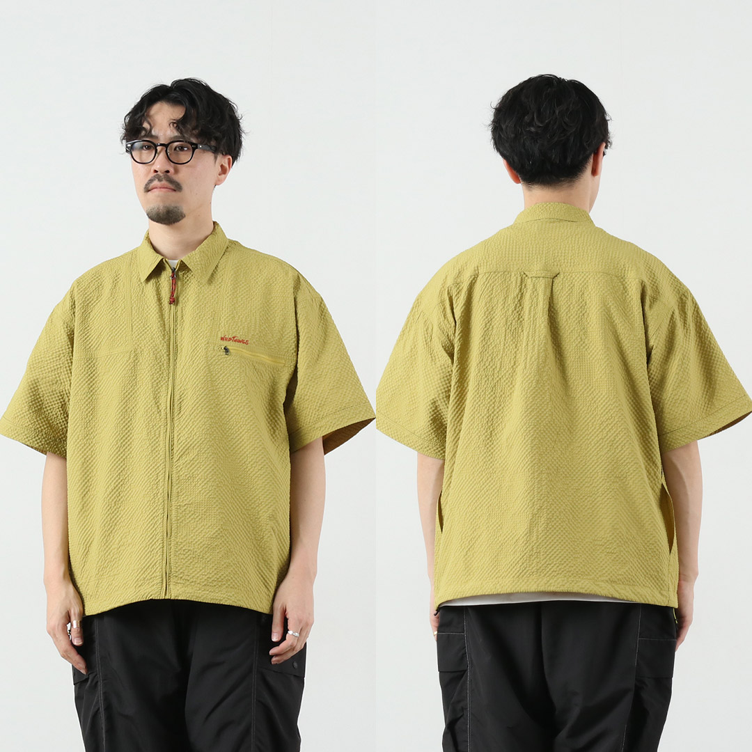 WILDTHINGS（ワイルドシングス） ゲッコー シアサッカー シャツ / メンズ 半袖 | WILD THINGS | 16