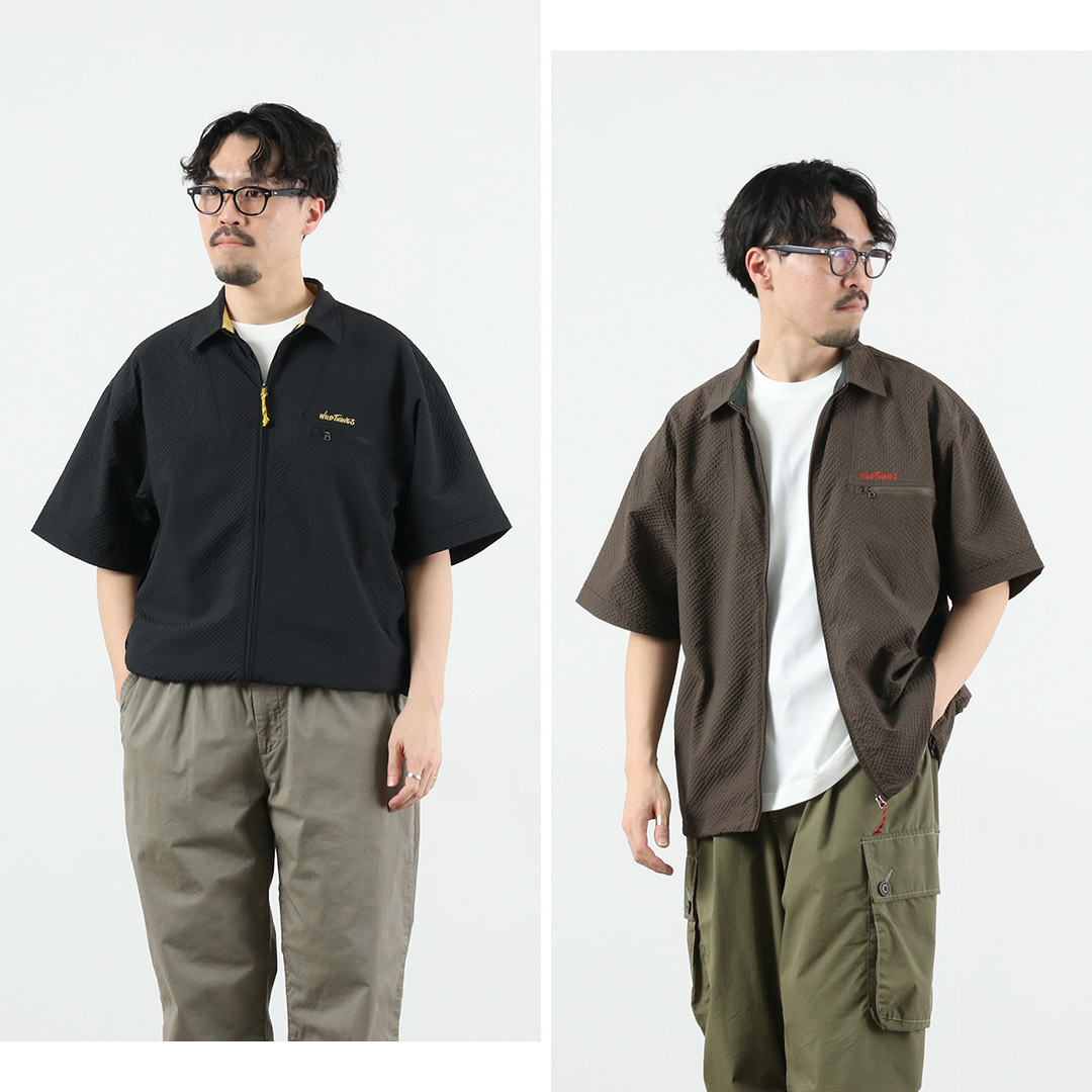 WILDTHINGS（ワイルドシングス） ゲッコー シアサッカー シャツ / メンズ 半袖 | WILD THINGS | 17