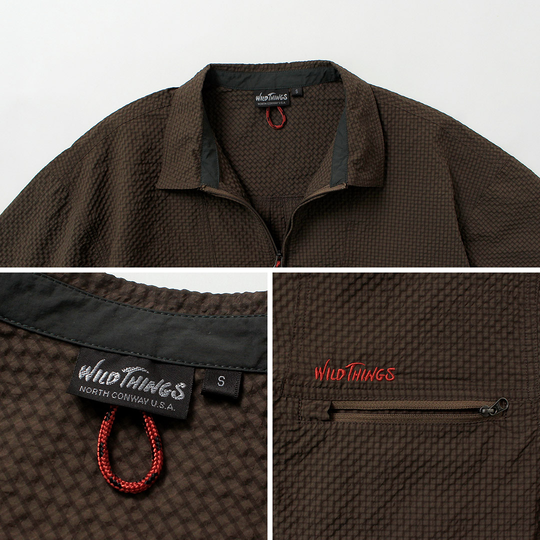 WILDTHINGS（ワイルドシングス） ゲッコー シアサッカー シャツ / メンズ 半袖 | WILD THINGS | 18