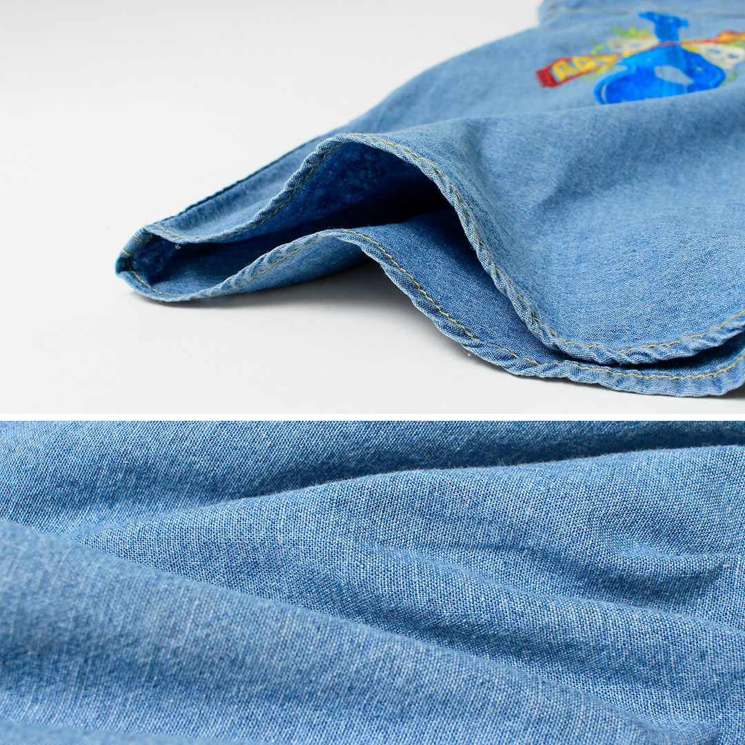 GOHEMP（ゴーヘンプ） 刺繍 プリーツワークシャツ ヘンプコットンシャンブレー / メンズ 長袖 吸湿 速乾 |  | 06