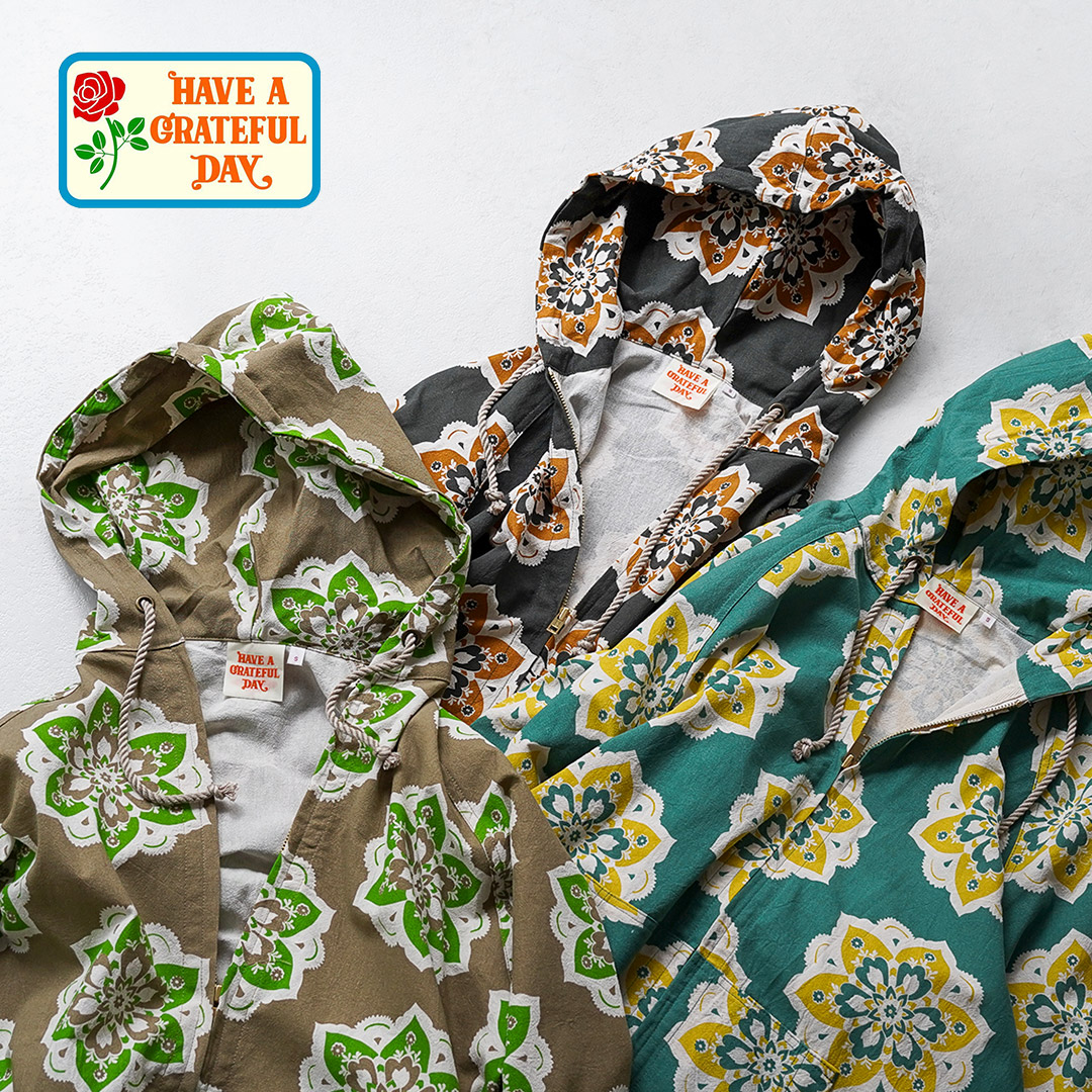 HAVE A GRATEFUL DAY（ハブアグレイトフルデイ） ビーチ フーディー ラウンドデザインプリント / メンズ | HAVE A GRATEFUL DAY | 06