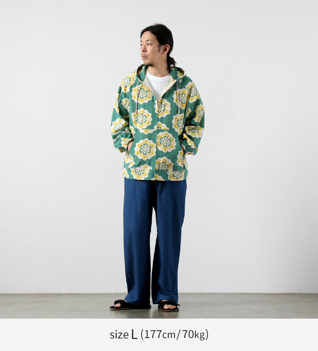 HAVE A GRATEFUL DAY（ハブアグレイトフルデイ） ビーチ フーディー ラウンドデザインプリント / メンズ | HAVE A GRATEFUL DAY | 07