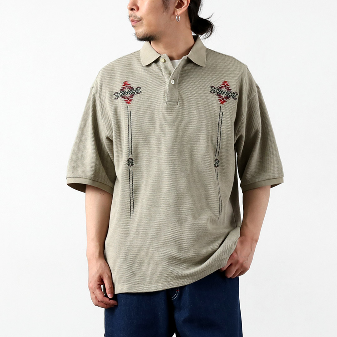 PENDLETON（ペンドルトン） 鬼カノコ 刺繍ポロシャツ / メンズ 半袖