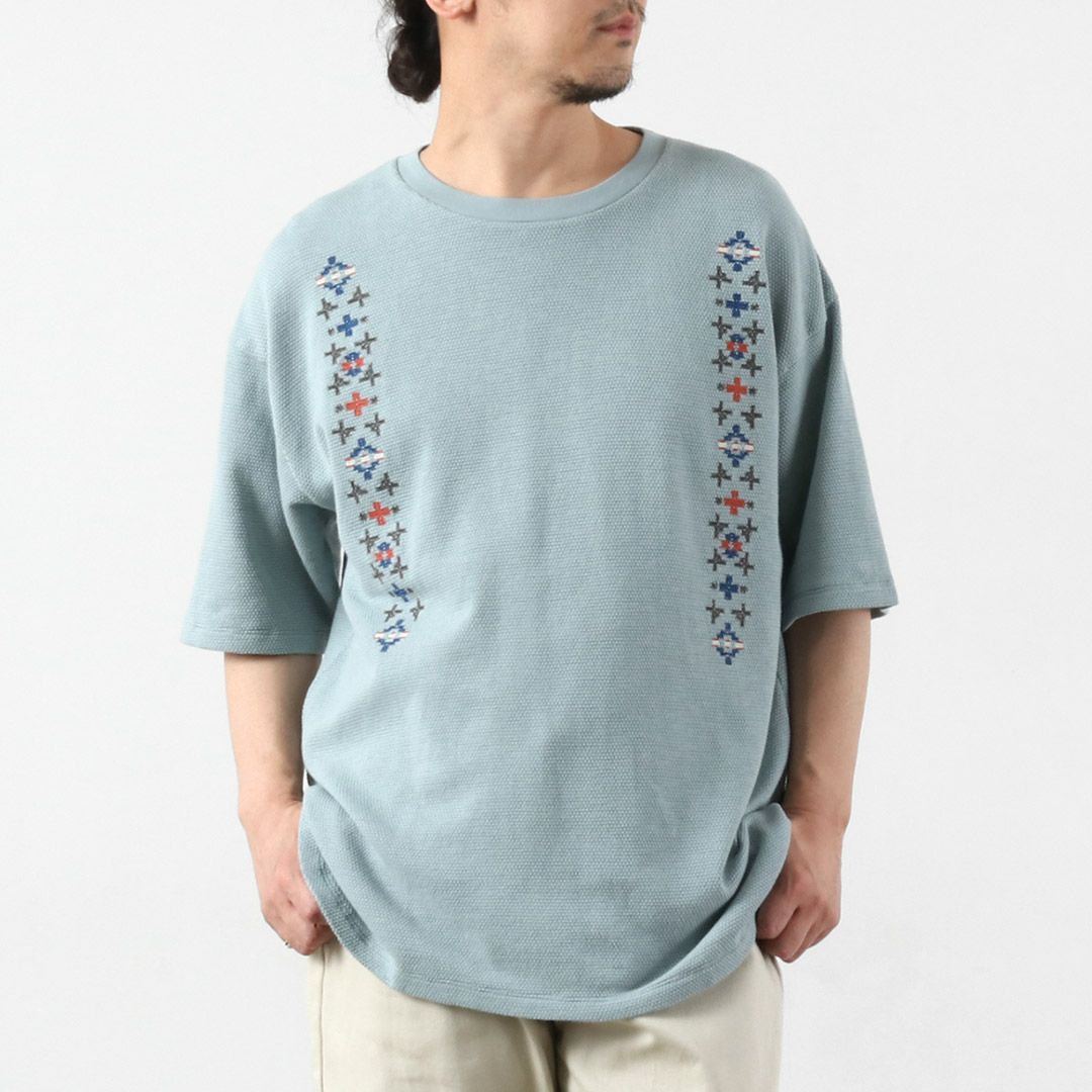 PENDLETON（ペンドルトン） 鬼カノコ 刺繍Tシャツ / メンズ 半袖 鹿の子 | PENDLETON | 01