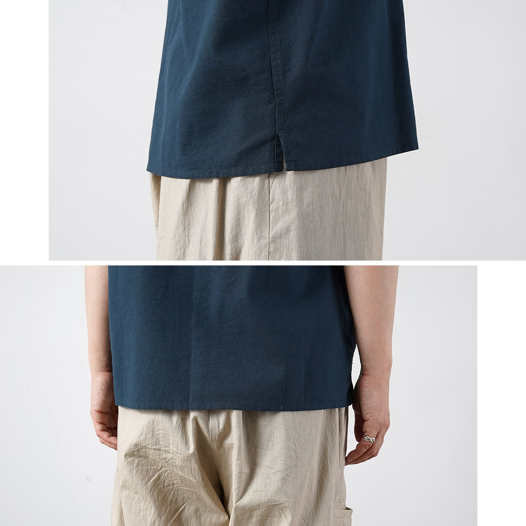 WAX LONDON（ワックスロンドン） ディドコット ショートスリーブシャツ 刺繍 / 半袖 メンズ 麻 | WAX LONDON | 11