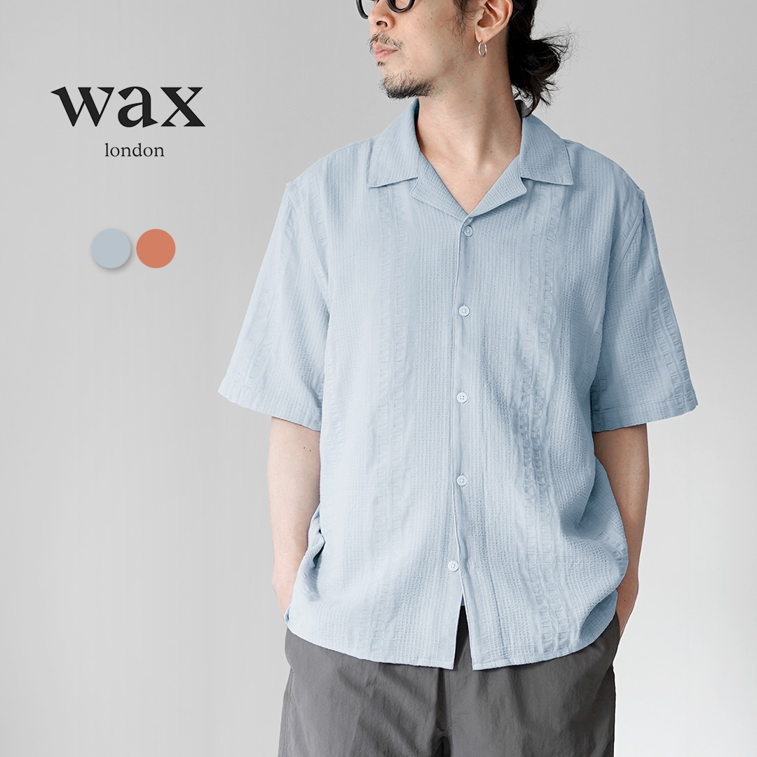 WAX LONDON（ワックスロンドン） ディドコット ショートスリーブシャツ ダブルウェーブ グリッド / メンズ 半袖 | WAX LONDON