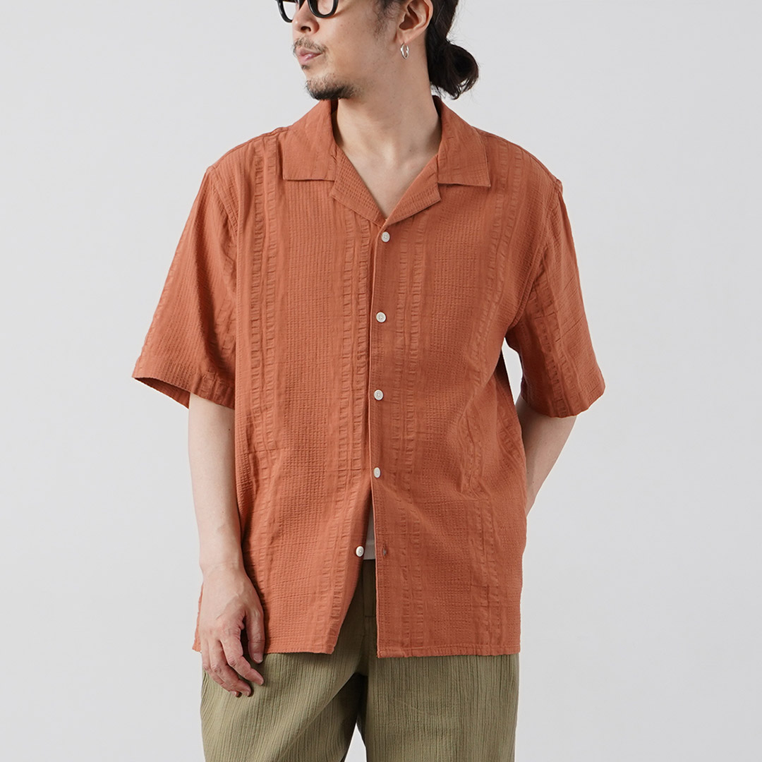 WAX LONDON（ワックスロンドン） ディドコット ショートスリーブシャツ ダブルウェーブ グリッド / メンズ 半袖 | WAX LONDON | 02