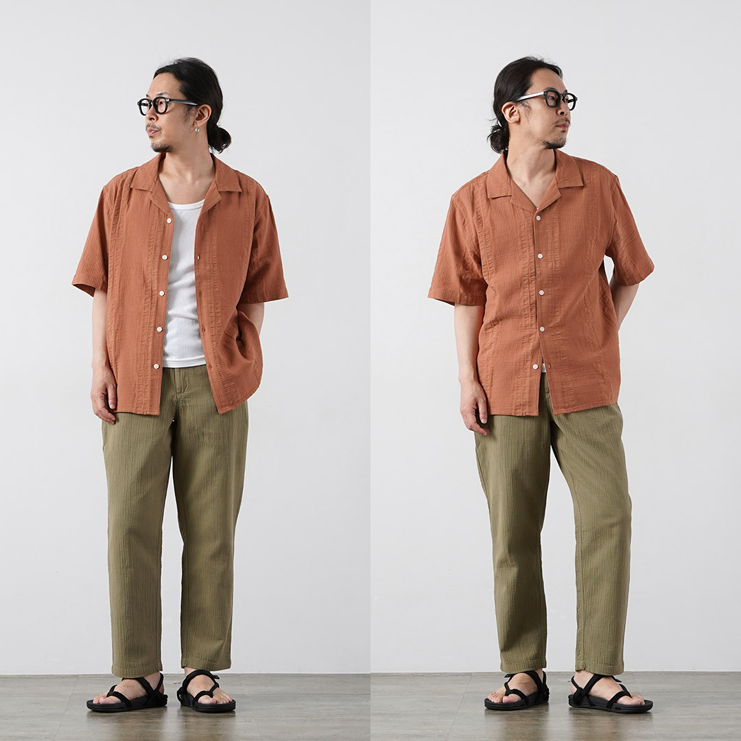 WAX LONDON（ワックスロンドン） ディドコット ショートスリーブシャツ ダブルウェーブ グリッド / メンズ 半袖 | WAX LONDON | 06