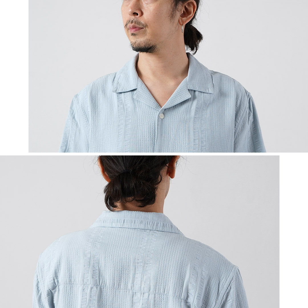 WAX LONDON（ワックスロンドン） ディドコット ショートスリーブシャツ ダブルウェーブ グリッド / メンズ 半袖 | WAX LONDON | 09